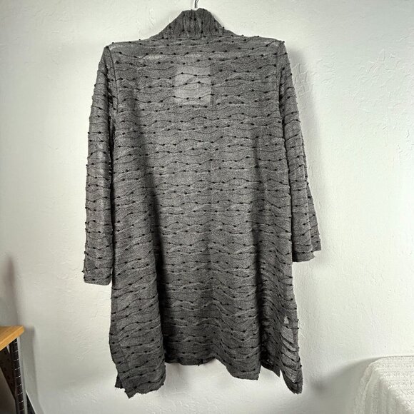 Itemz Chris Baumgartner Womens Gray Cowl Neck Long Sleeves Sweater Tunic Top OS - Picture 2 of 8